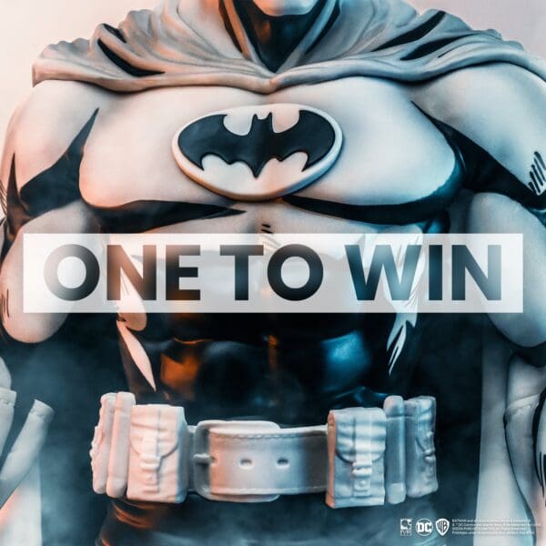 WIN a DC Heroes Batman B&W PVC Statue