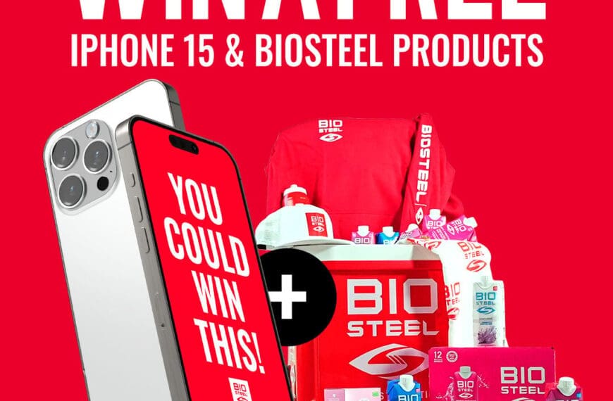 WIN an Iphone 15 And Biosteel Products