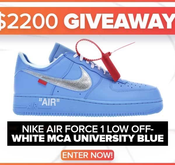 WIN an Air Force 1 Low Off-White MCA University Blue