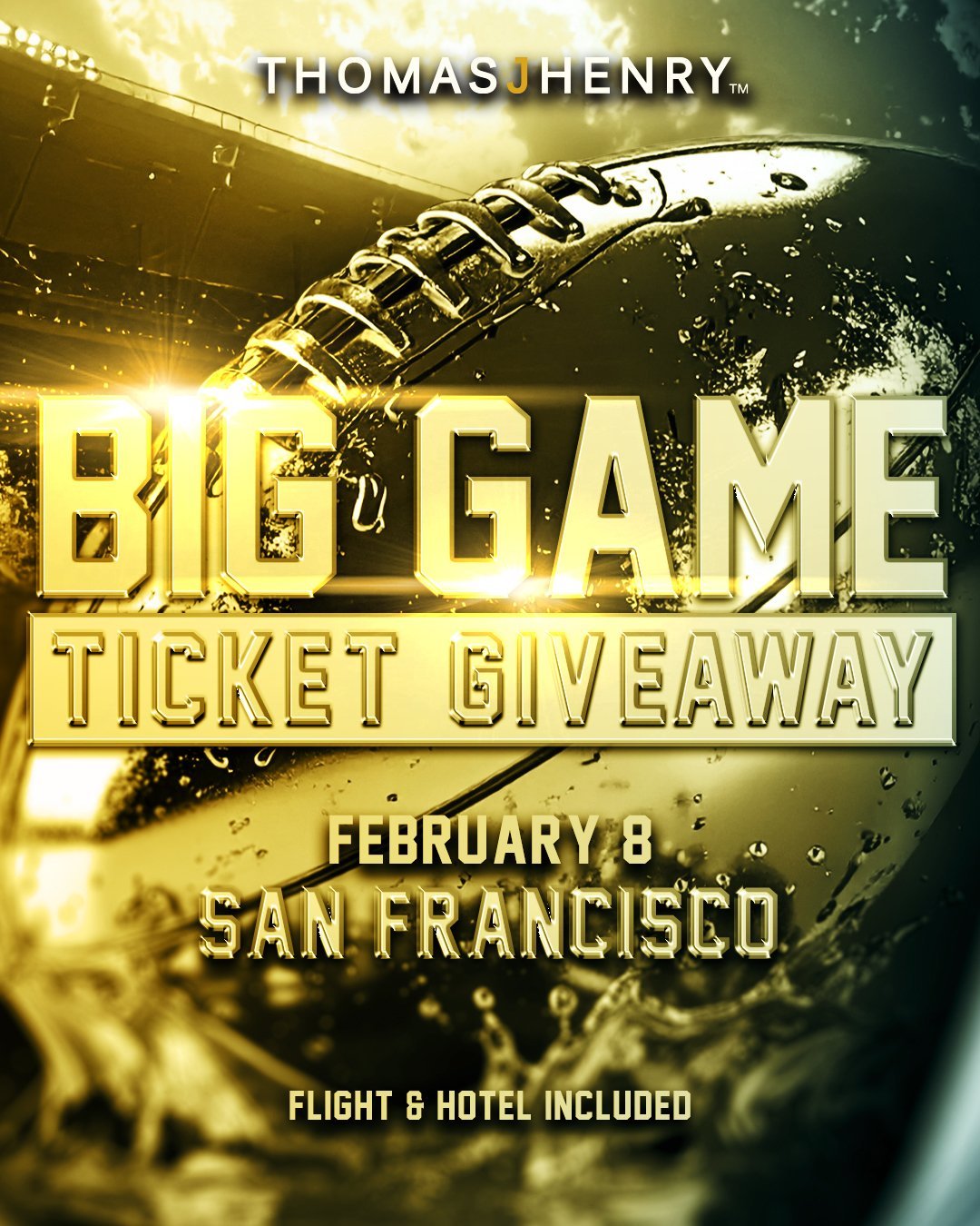 WIN Big Game Tickets, Flights and Hotel for Two AyisY