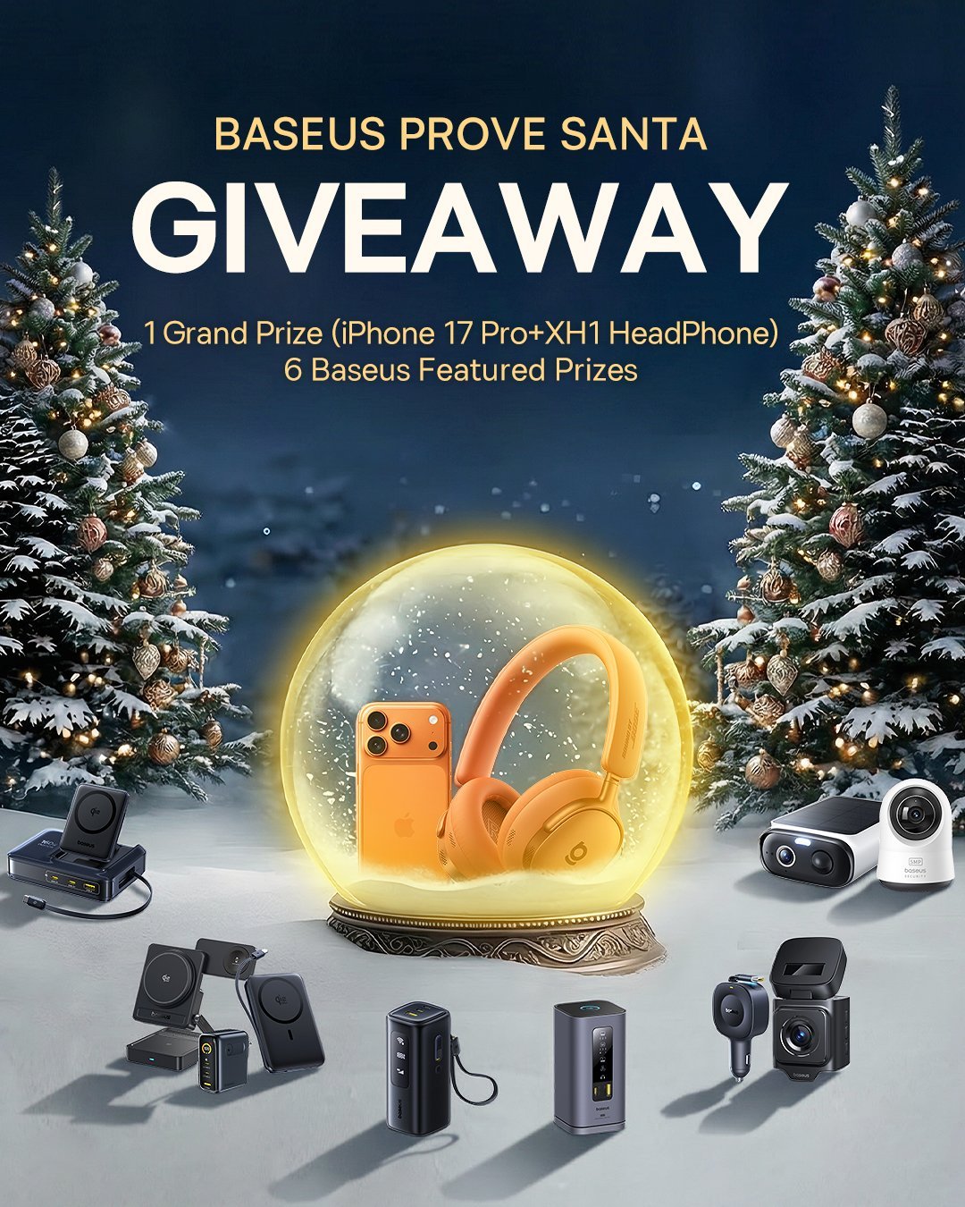 WIN an iPhone 17 Pro and Baseus Inspire XH1