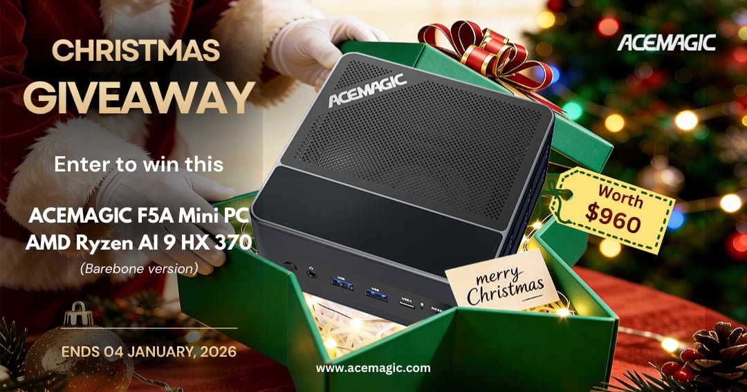 WIN an ACEMAGIC F5A AI Mini PC Barebone
