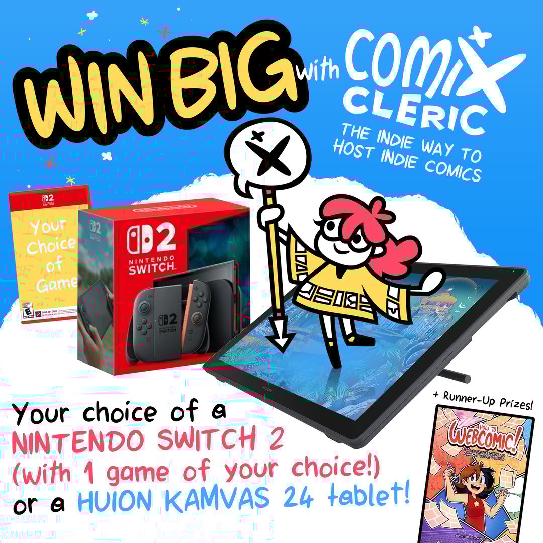 WIN a Nintendo Switch 2 or Huion Kamvas 24 Tablet