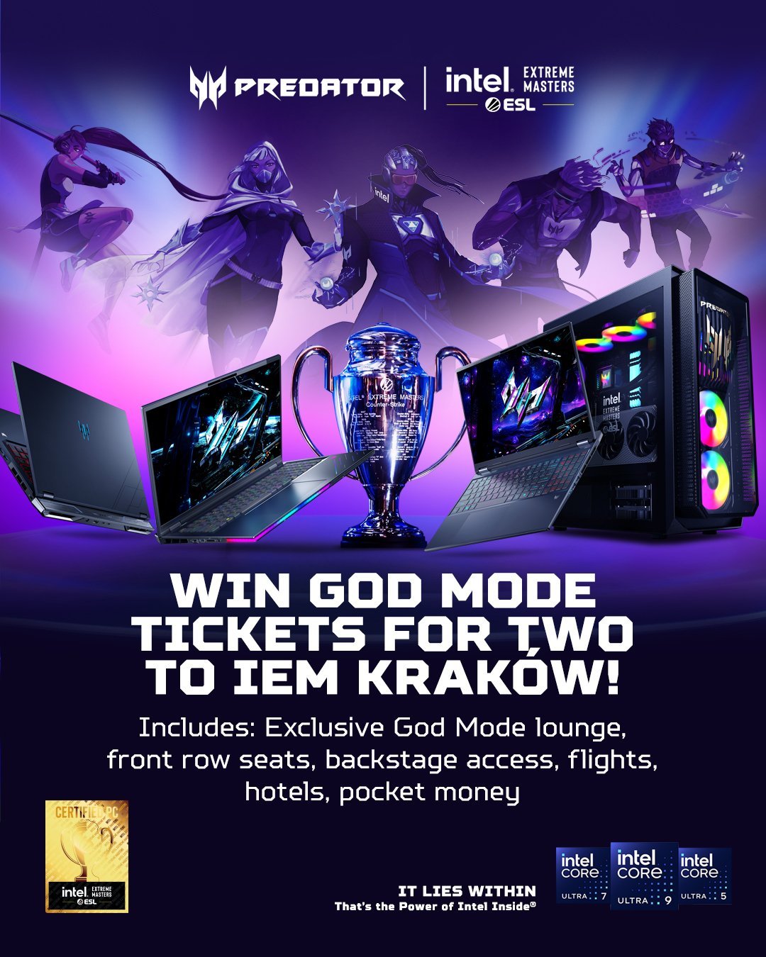 WIN God Mode Tickets for Two to IEM Krakow 2026