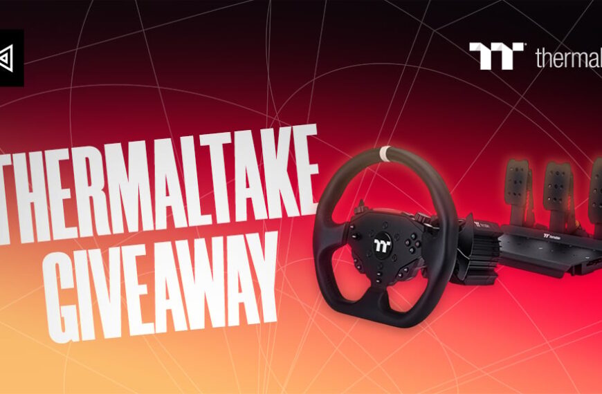 WIN a Thermaltake G6 Direct Drive Racing Wheel with Pedals Bundle