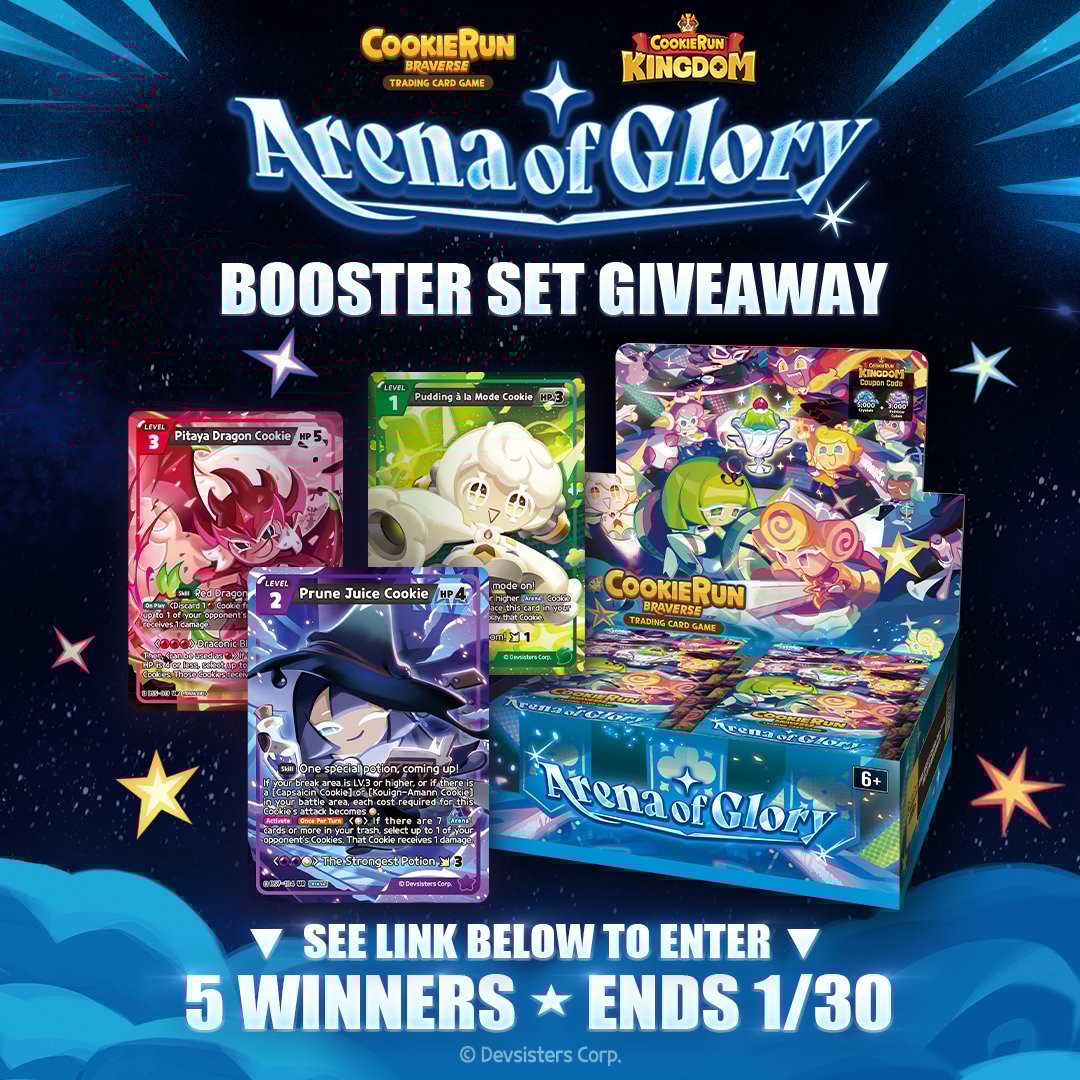 WIN a CookieRun: Braverse Arena of Glory Booster Box