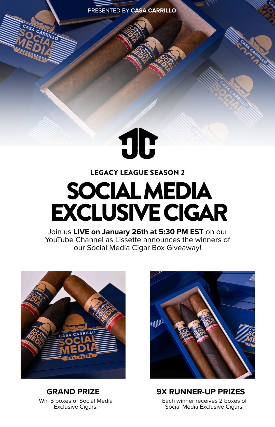 WIN Boxes of Social Media Exclusive Cigars