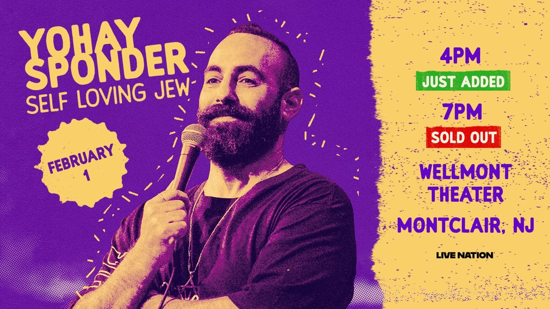 WIN a Pair of Tickets to Yohay Sponder (Early Show)