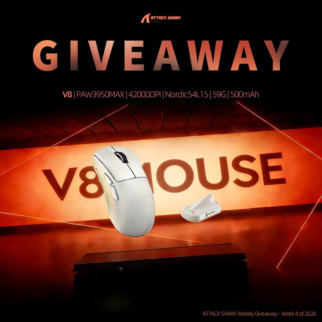 WIN an Attack Shark V8 Mouse
