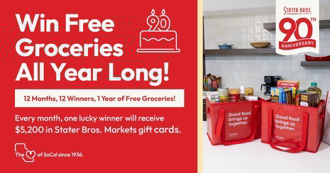 WIN a Year of Free Groceries!