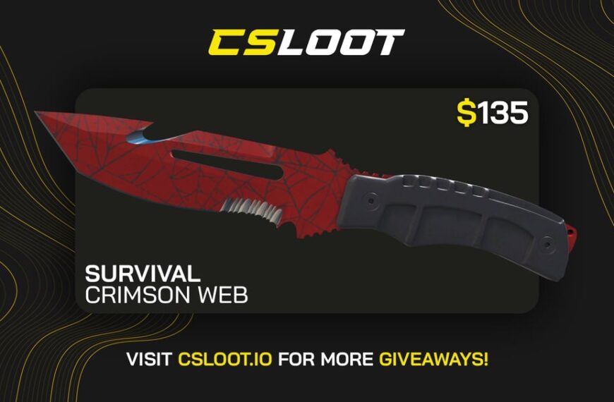 WIN a Survival Knife Crimson Web