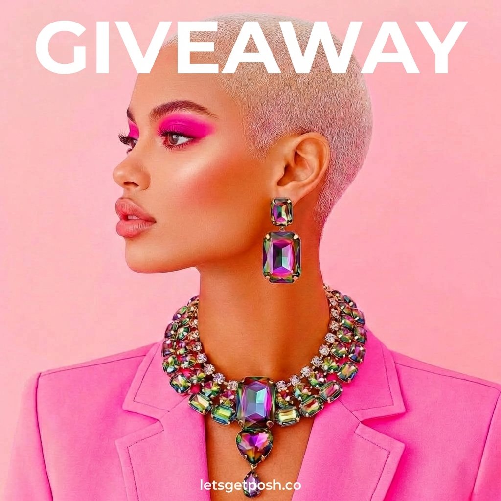 WIN a Heart-Shaped Statement Necklace and Rectangular Earrings