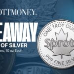 WIN 10 x 1 oz Silver Sprott Rounds ykAeg-1