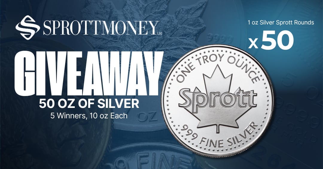 WIN 10 Oz Silver Sprott Rounds