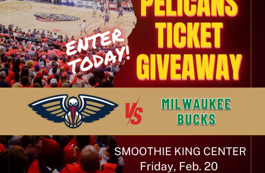 WIN Two Pelicans vs Bucks Game Tickets