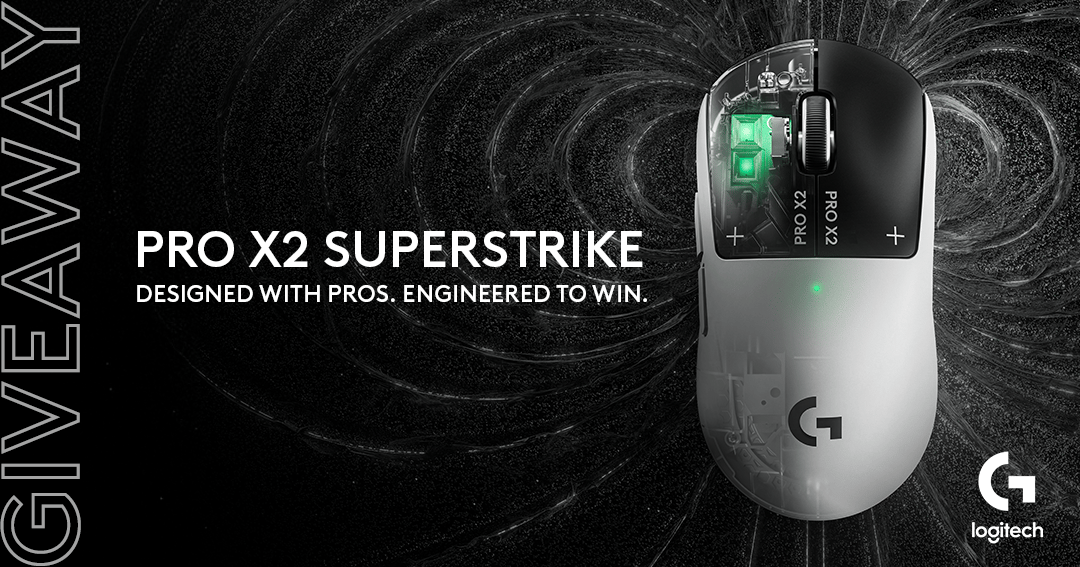 WIN a Logitech G PRO X2 SUPERSTRIKE Mouse