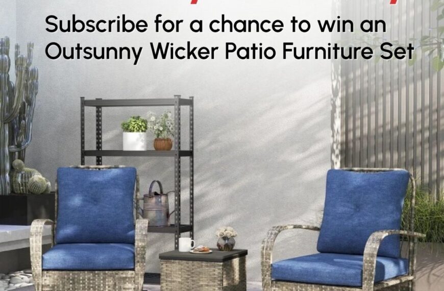WIN an Outsunny 3 Piece Wicker Patio Furniture Set