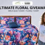 WIN a Midnight Bloom Quilt Cover Set and Studio Noru Floral T-Shirt FN9Sf