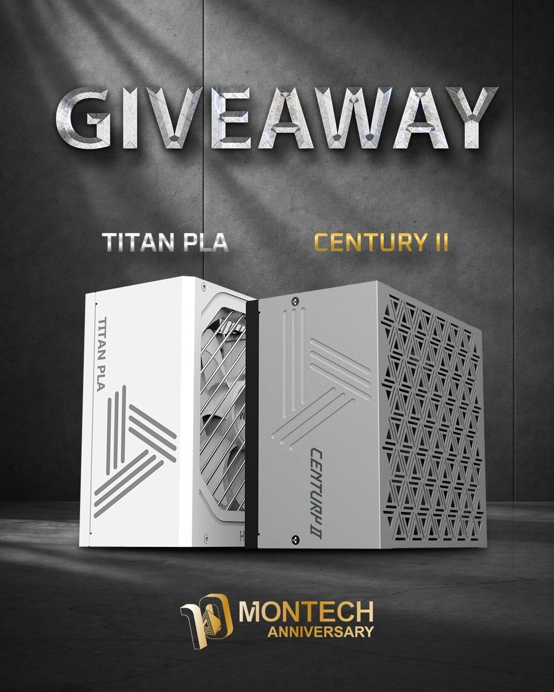 WIN a Montech TITAN PLA 1000W or Century II 1050W PSU