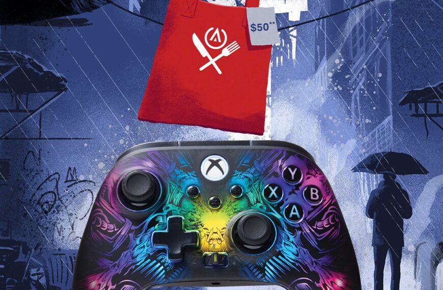 WIN a Wireless Gaming Controller, $100 Game Gift Card, and $50 Food Delivery Gift Card