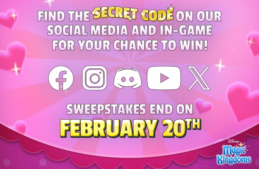 WIN 500 Gems and a Blue Ribbon Chest in Disney Magic Kingdoms