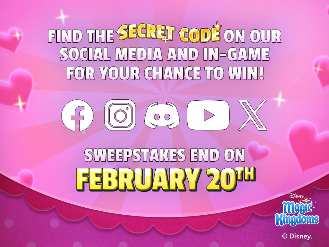 WIN 500 Gems and a Blue Ribbon Chest in Disney Magic Kingdoms