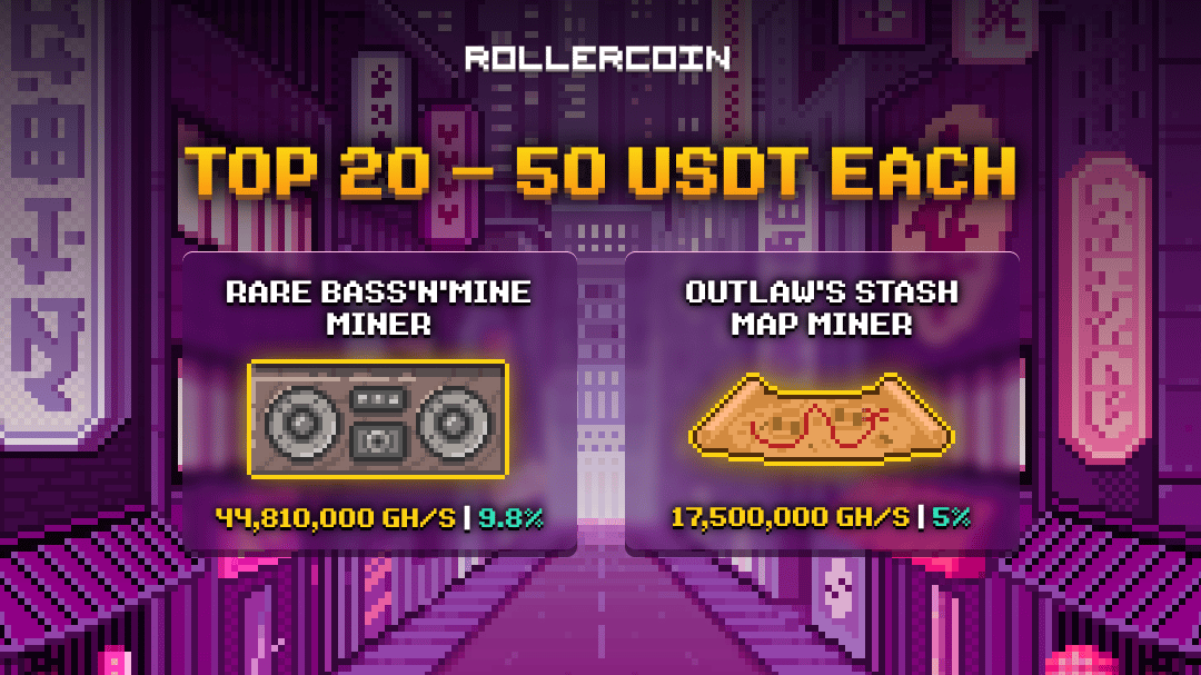 WIN a Share of 1,000 USDT and a Rare Bass’n’Mine Miner