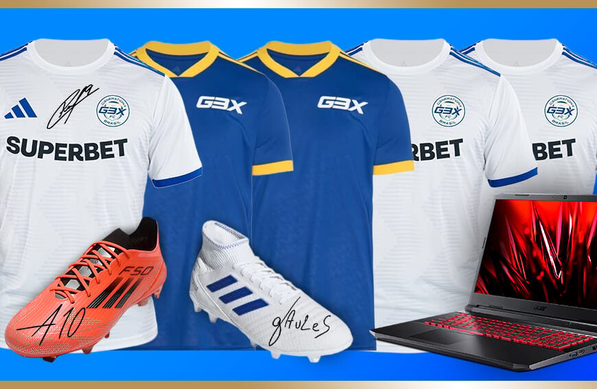 WIN Autographed Soccer Gear and a Gaming Laptop