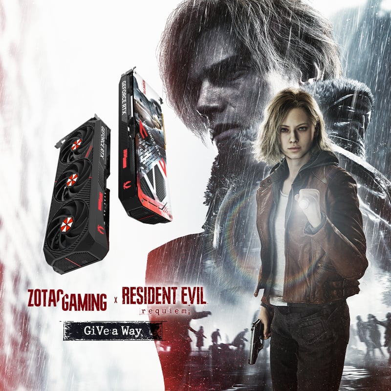 WIN a ZOTAC GAMING GeForce RTX 5070 SOLID Resident Evil Requiem Edition