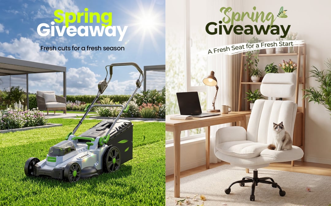 WIN an M17 Lawn Mower or Big and Tall Office Chair