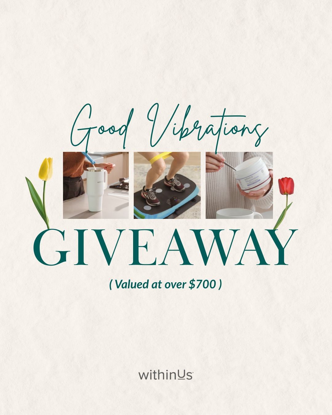 WIN a LifePro Rumblex 4D Vibration Plate and withinUs Wellness Bundle