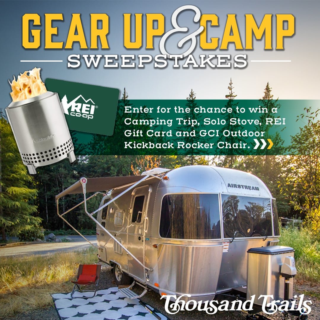 WIN a 6-Night Camping Stay, REI Gift Card, Solo Stove & Rocker Chair