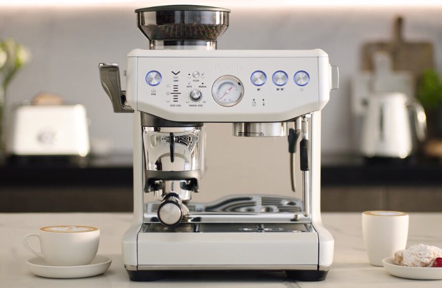 WIN a Breville Barista Express Impress in Sea Salt