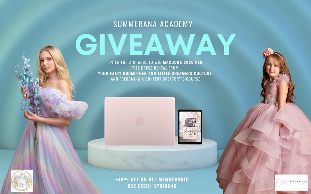 WIN a MacBook 2026 Neo, Free Dress Rental, or Content Creator E-Course