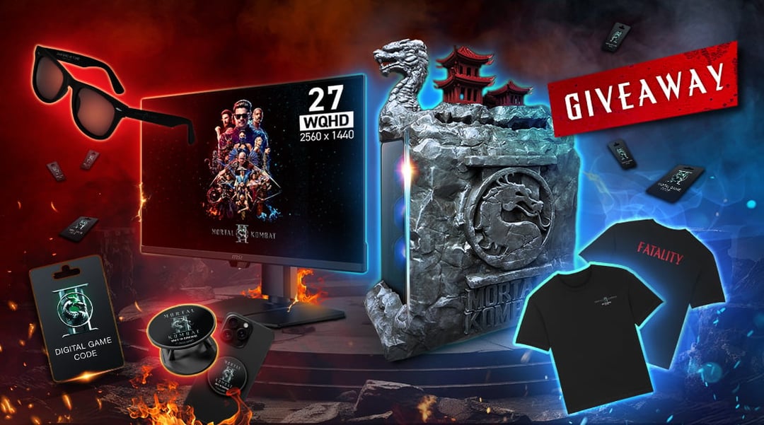 WIN an MSI x Mortal Kombat II Modded Gaming PC and QD-OLED Monitor