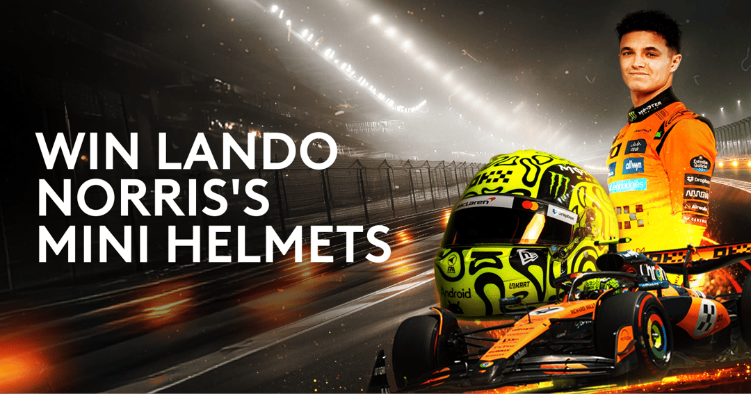 WIN a Lando Norris 1:2 Scale Helmet
