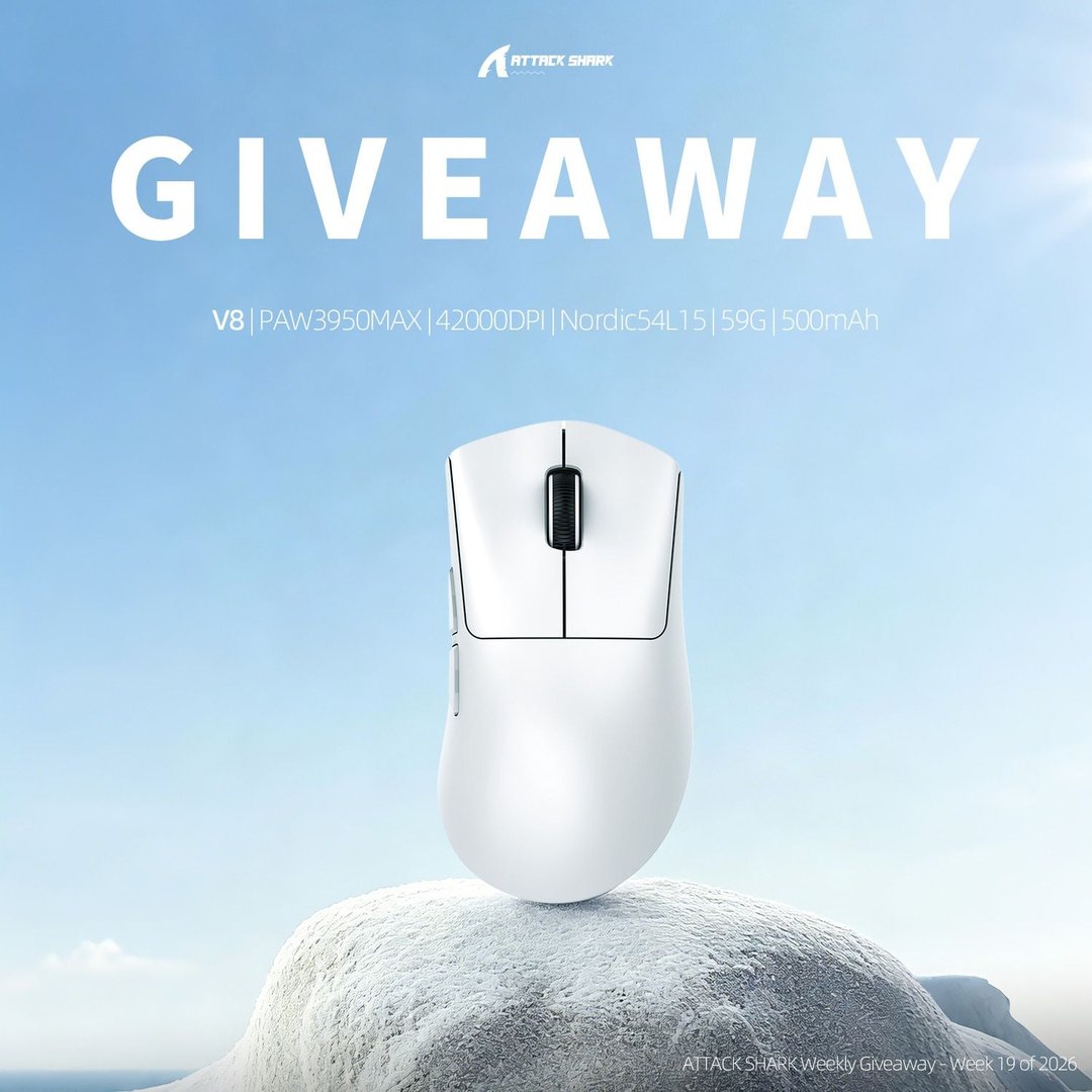 WIN an Attack Shark V8 Mouse